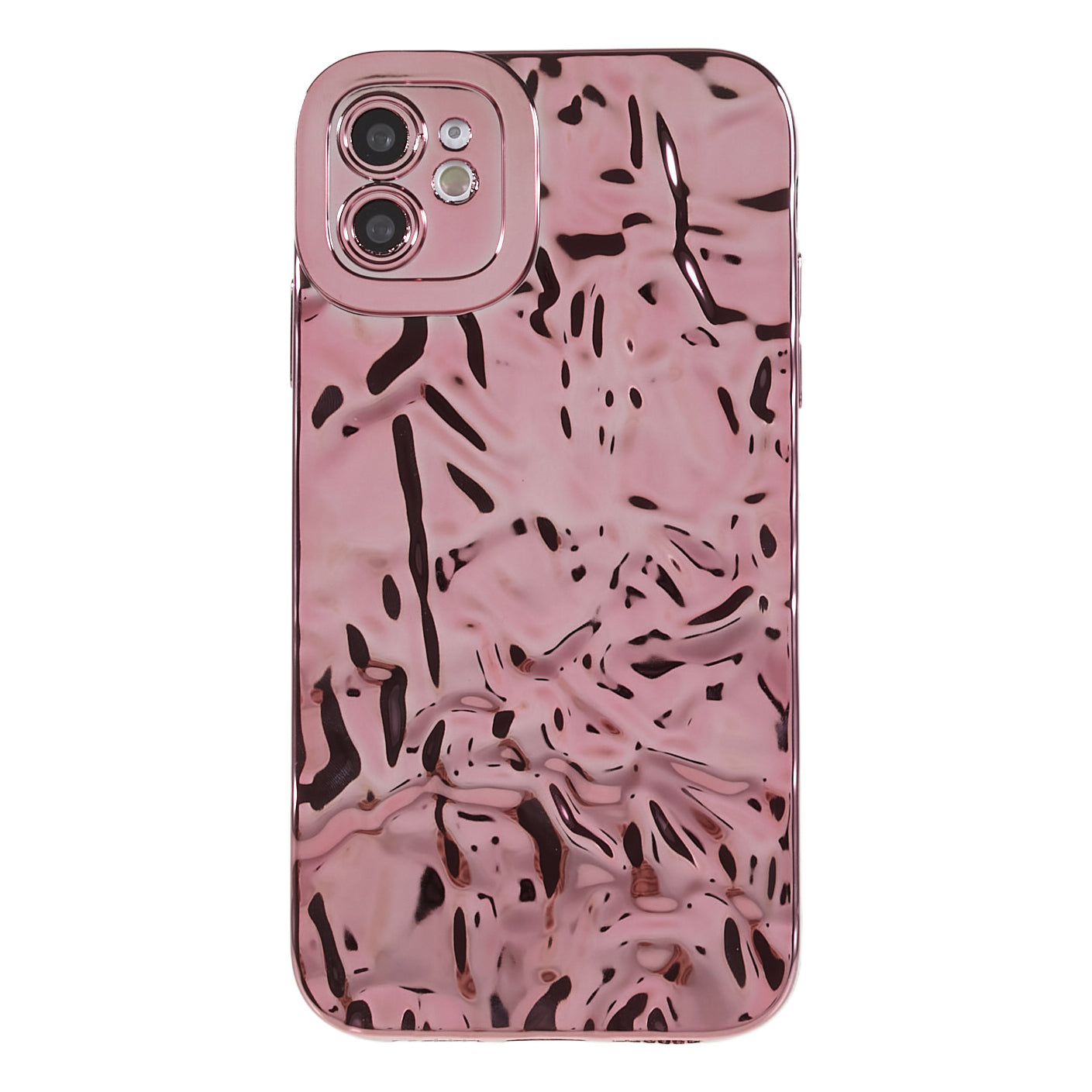 Wrinkled Uneven Phone Case for iPhone 11 Electroplating Flexible TPU Phone Cover Wrinkled Uneven Phone Case for iPhone 11 Electroplating Flexible TPU Phone Cover